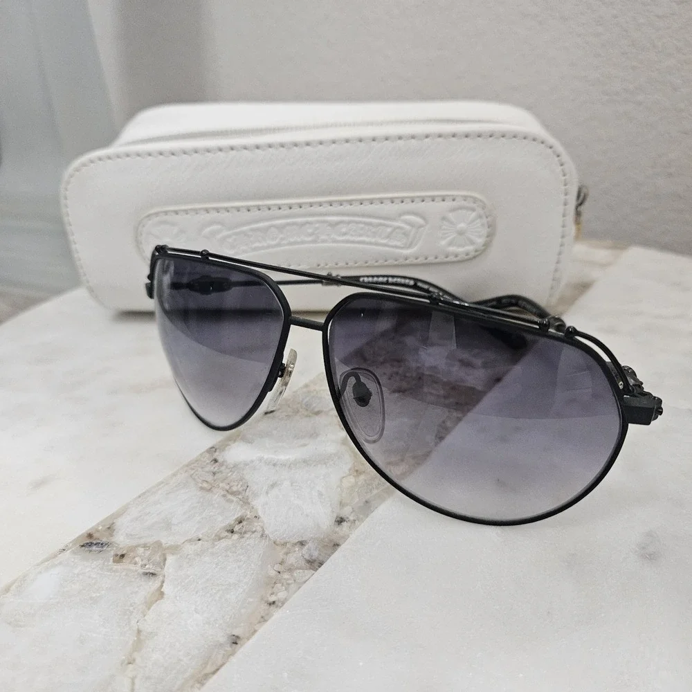 Chrome‎ Hearts KUFANNAW ll  Sunglasses Large Aviator Fit